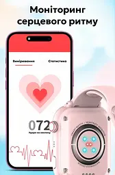 Смарт годинник-телефон дитячі Wonlex KT37 Original з відеодзвінком WI-FI GPS SIM-карта Pink (18349) - мініатюра 12
