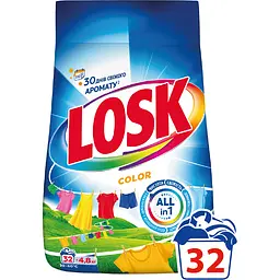 Порошок для прання Losk Color для кольорових речей 4.8 кг 32 цикли прання