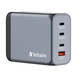 Зарядний пристрій Verbatim GaN 200 W 4 ports (2xUSB-C-100 W,USB-C-65 W /USB-A -3.0) (32204) - мініатюра 2
