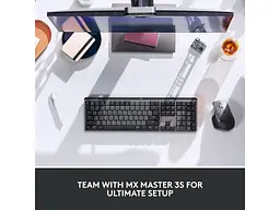 Клавіатура Logitech MX Wireless Illuminated Performance Graphite Clicky (920-010759) - мініатюра 10