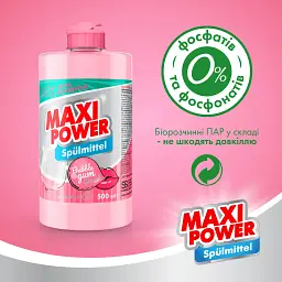 Засіб для миття посуду Maxi Power Бабл Гам 500 мл - мініатюра 5