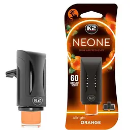 Ароматизатор повітря на обдув K2 NEONE ALLRIGHT ORANGE Апельсин (V372) (K20774)