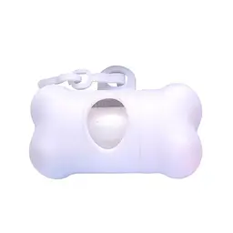Диспенсер для пакетів Bone Shape Dog Poop Bag Dispenser білий 8 х 4.5 х 4 см