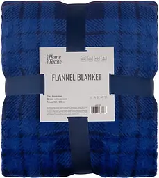 Плед Ardesto Flannel Клітка синя ART0134PB 160х200 см