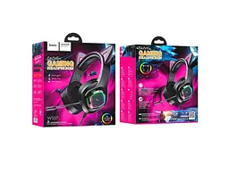 Навушники з мікрофоном Hoco W107 Cute Cat Phantom (W107P) (6931474791252) - мініатюра 3