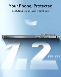 Матовий чохол ESR Zero Clear Case (HaloLock) Frosted Black для iPhone 16 Pro (1A7730202) - мініатюра 2