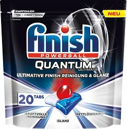 Капсули для посудомийних машин Finish Quantum Ultimate, 20 шт. - мініатюра 2