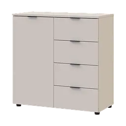 Комод Doros Рон 1 1 фасад 4 шухляды Кашемір 80х38х81 (41516043)