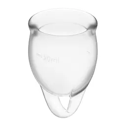 Набір менструальних чаш Satisfyer Feel Confident (Transparent), 15мл та 20мл Satisfyer IG002019; SO7791 97787 - мініатюра 3