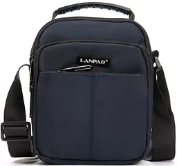 Сумка чоловіча на плече Lanpad Синя - мініатюра 1