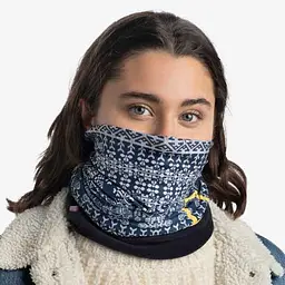 Шарф-труба Buff Polar, Kurzeme Dark Navy Синій-Білий - мініатюра 3