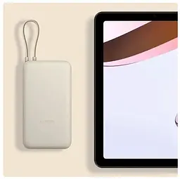 Акумулятор зовнішній портативна батарея Xiaomi 20000mAh 33W Integrated Cable (BHR8851GL) кора дуба - мініатюра 7
