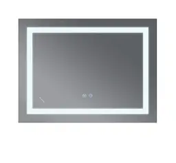 Дзеркало Mixxus WARM MR12-80x70-REVERSE з LED Touch, Anti-fog, димером, регулюванням яскравості (MI6936) - мініатюра 3