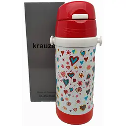 Термочашка Krauzer 350 мл червона (85-350Red) - мініатюра 5