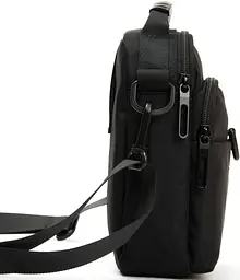Сумка тканинна LANPAD чоловіча 15х20х8 см Чорний (LAN7685 black) - мініатюра 3