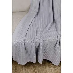Плед Прованс Cotton 120х200 см сірий (39529) - мініатюра 2