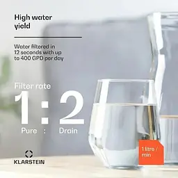 Система фільтрації води Klarstein PureLine 400 (10045506) - мініатюра 2