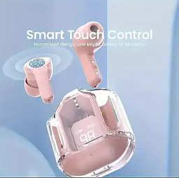Бездротові Bluetooth-навушники T2 TWS з цифровим дисплеєм і Hi-Fi звуком рожеві - мініатюра 10