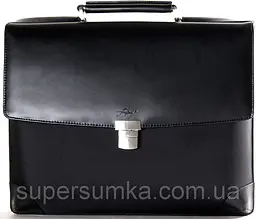 Діловий портфель зі шкіри та нейлону Fouquet NBC-1002M Чорний - мініатюра 1