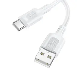 Кабель синхронізації Borofone BX111 3A USB-A to Type-C 1 м White (35628_3462271)