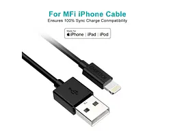 Кабель Lightning Choetech USB 2.0 AM to Lightning 1.2m Black (IP0026-BK) - мініатюра 7