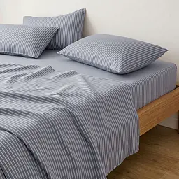 Підковдра євро з вареної бавовни 220х240 DENIM STRIPE COSAS (2200000049247) - мініатюра 3