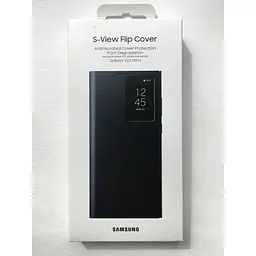 Оригінальний чохол-книжка Samsung S-View Flip Cover для Galaxy S22 Ultra Чорний EF-ZS908CBEGRU - мініатюра 2