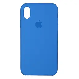 Силиконовый противоударный чехол-накладка для Apple iPhone X/XS, панель с защитой всего корпуса, софт-тач, capri blue, ArmorStandart (ARM59063)