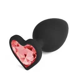 Анальна пробка Crushious Cuore Small, 7 см (чорний)