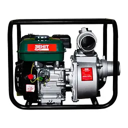 Zenit Мотопомпа бензинова ЗМП-80 v2.0, 60 м3/г (1000л/хв) 6.5к.с, 25 кг