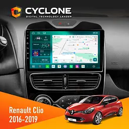 Штатна магнітола Renault Clio 2016-2019 Cyclone C10-013 4x64 DSP 4G Cyclone (НФ-00006256)