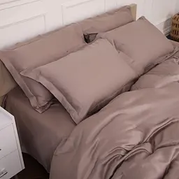 Постільна білизна MirSon Tencel №08 Beige 220x240 King Size (2200009637131) - мініатюра 9