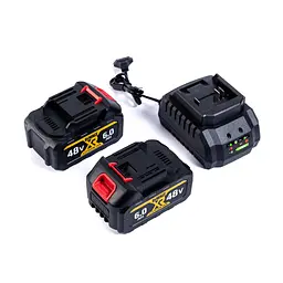 Набір акумуляторний DeWalt 3 в 1 шурупокрут перфоратор болгарка в кейсі з 2 акамуляторами 48 Вт Чорний з жовтим - мініатюра 6