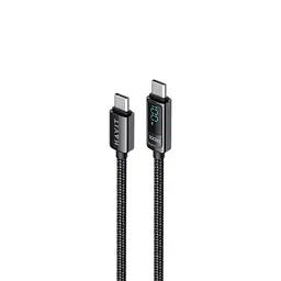Кабель Type-C to Type-C HAVIT HV-CB6247 PD100W 5A 2м з LED екраном HAVIT (27870-000)