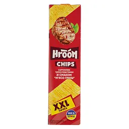 Чипси Hroom! зі смаком м'яса гриль 100 г (877343) - мініатюра 2