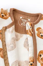 Комбінезон для немовлят на блискавці з начосом Cute Bears - мініатюра 3