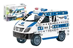 Конструктор металевий "Машина поліція" 314дет 8802 36,5 x 26,5 x 6см