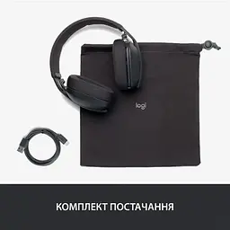 Бездротова стерео гарнітура Logitech Zone Vibe 100 Wireless Graphite (981-001213) - мініатюра 2