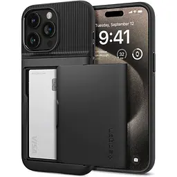 Чохол Spigen Slim Armor CS для Apple iPhone 15 Pro Max Black (ACS06589) [93024] - мініатюра 2