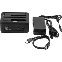 Док-станція AgeStar 3UBT8 Black для HDD/SSD 2.5"/3.5" USB 3.0 - мініатюра 2