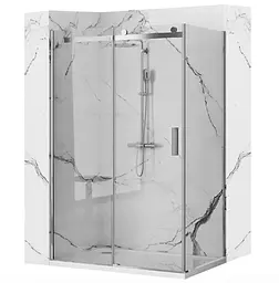 Душова кабіна Rea Nixon 100x150 L chrome REA-K5014 + REA-K5008, Хром, Ліва, прозорий, хром