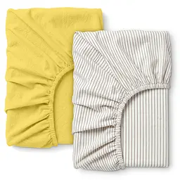 Набір простирадл на резинці з вареної бавовни 160х200 LEMON SILK COSAS (2200000059710)