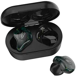 Бездротові Bluetooth навушники Sabbat X12 Ultra Dream Stone з підтримкою aptX чорно-зелені - мініатюра 4