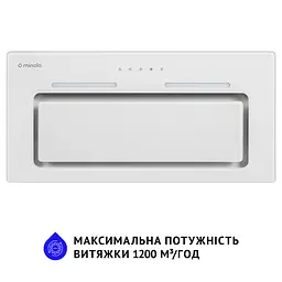Витяжка повновбудовувана MINOLA HBI 6873 WH GLASS 1200 LED Line - мініатюра 3