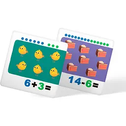 Розумні картки. Учимося лічити. Додаємо і віднімаємо. 30 карток (F00032388) - мініатюра 7