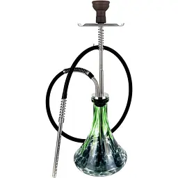 Кальян Trumpet Hookah Silver (колба Craft XL Green) - мініатюра 2