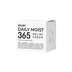 Зволожувальний крем-гель для всіх типів шкіри Daily Moist 365 Relief Cream Hillary 50 мл - мініатюра 4