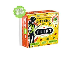 Прокладки гігієнічні FANTASY FLIRT 3 краплі teen fresh - cotton & care 10шт