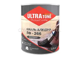 Емаль алкідна ПФ-266 ULTRA TONE жовто-коричневий 0.9кг для підлоги