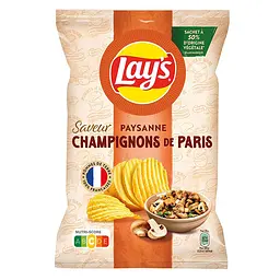 Чіпси Lay’s Paysanne зі смаком смажених печериць Champignons de Paris 120 г